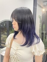 フラム 渋谷(flamme)&nbsp;ミディアムレイヤー×ブルーブラック