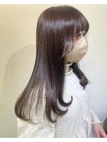 ラック(LUCK)&nbsp;レイヤーぱっつん前髪ステップボーンカットシルキー船橋/韓国