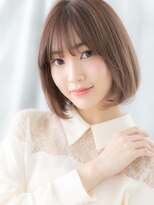 ドクターズサロン LAB 小山店&nbsp;耳掛けも◎ミルクティーピンクツヤ髪ボブo小山20代30代40代