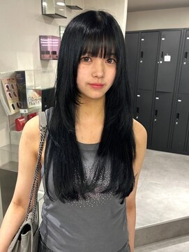 ベレーザ 渋谷(BELEZA) 9215髪質改善内巻きシャギーレイヤーロング韓国ぱっつん前髪