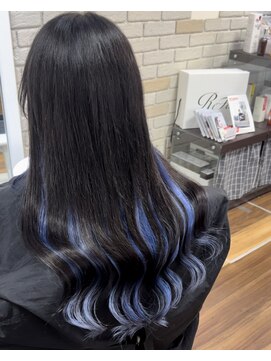 アーチフォーヘア 心斎橋店(a-rch for hair) 彩やかブルーインナー