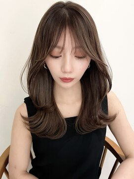 リル バイ ジルブラン(Lil by JIL BLAN) 前髪 こなれミディ イメチェン ウェーブパーマ 韓国マッシュ