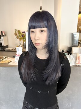 ドルセプラタ(Dulce plata) 透明感アッシュバイオレットこなれレイヤースタイル