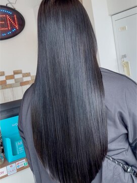 ヘアーエポック(hair epoque) 透明感髪質改善カラー小顔艶感アッシュグレー