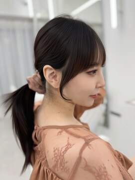 アマトウキョウスマートサロン(AMA TOKYO×Smart Salon) 韓国ヘア　2wayバング  レイヤーカット くびれヘア  顔周り