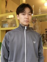 ヒントステーション フォーメンズ(HINTSTATION for Men's)&nbsp;〈浅草 半個室〉 センターパート/ニュアンスパーマ