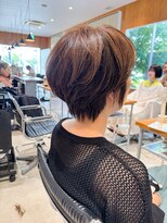 ヘアーエスクールエミュ(hair S. COEUR emu)&nbsp;大人ショート/枚方美容室/松井山手美容室/ヘアスタイル/50代