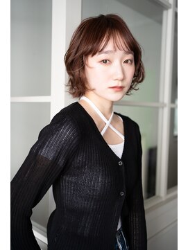 マグノリア オモテサンドウ(MAGNOLiA Omotesando) 顔まわりカットが可愛い♪レイヤーボブパーマ・・・SAKUYA