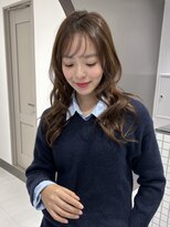 サンドイエナ 横浜店(sand yena)&nbsp;くびレイヤーボブルフネビージュ小顔ワンレンこなれミディ