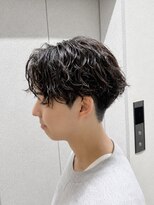 コア(CO:A)&nbsp;シャドウパーマ　メンズシースルーマッシュニュアンスパーマ韓国
