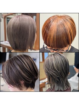 キートス(Kiitos)の写真/デザインカラーで魅せるハイトーンは若見えも叶う！白髪ぼかしも得意なサロンで理想の髪へ☆