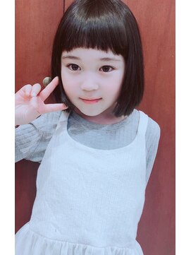 ネオリーブギンザ 銀座店(Neolive GINZA) ぱっつんボブ カット女の子☆銀座美容室
