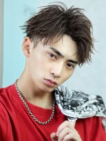 リップス 表参道店(LIPPS)&nbsp;スパイキーかき上げバング　2ブロック刈り上げ　リバース