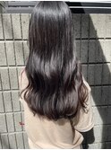 long・ツヤ・黒髪・パーマ