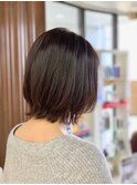 グラデーションショート/ベージュブラウン/外ハネ/大人可愛い/