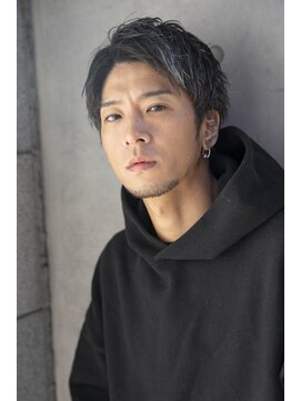 アイヴィ 表参道(IVY) 小久保style☆暗髪アッシュブラックスリックバックくすみブルー