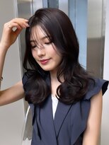 ベレーザシェルト(Beleza scelto)&nbsp;ba1180透明感黒髪トリートメントアッシュブラックウェーブ巻き