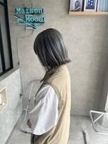 ムード タテマチ(mood tatemachi)&nbsp;インナーカラー　アウトカラー　シルバー×グレー