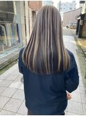 10代20代アンブレラカラーブリーチハイトーン