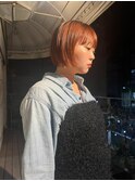 オレンジ×ボブ