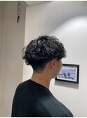 波巻きパーマ