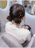 お団子ツイン/心斎橋ヘアセット