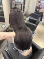 ペレ 栄店(PELE) デザインカラー/レイヤーカット/ウェットヘア/オリーブベージュ