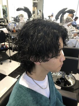 オーシャントーキョー(OCEAN TOKYO) メンズパーマツイスパ波巻きスパイラルマッシュセンターパート