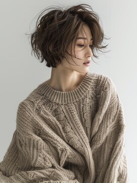 アルトリスト(Altruist Aging×HAIR&SPA) ☆イメチェンピンクベージュアンブレラカラー前髪クールショート