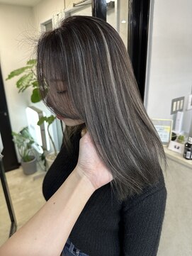 エトラ 渋谷店(etora) 小顔 ネビージュ　グレージュハイライトカラー◎