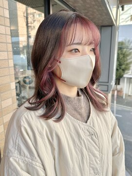 リグリー(regree) ミディアムレイヤー/韓国レイヤー/インナーカラー/髪質改善