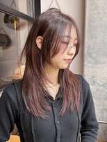 ミリ(mm)&nbsp;レイヤーカット オリーブベージュ カラー 韓国 髪質改善 仙台