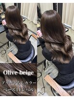エス 天満扇町(esu)&nbsp;IS76オリーブベージュ/髪質改善カラー/艶髪/ブリーチなしカラー