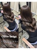 IS76オリーブベージュ/髪質改善カラー/艶髪/ブリーチなしカラー