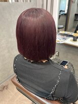 ザラブズラフズヘアー 守恒店(the loves laughs hair) ピンクラベンダー/まとまるボブ/丸みボブ