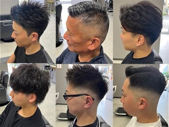 アケタ(AKETA)の写真/男性のためのプライベート空間！カジュアルから無骨なバーバースタイルまで、あなたの魅力を引き出します。