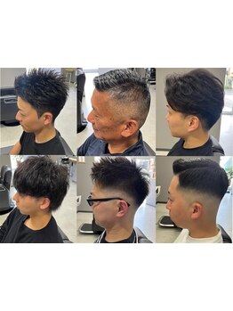 男性のためのプライベート空間！カジュアルから無骨なバーバースタイルまで、あなたの魅力を引き出します。