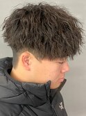 奈良men'sショートマッシュ強め縦落ちツイストスパイラルパーマ