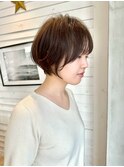 前髪あり小顔ショート