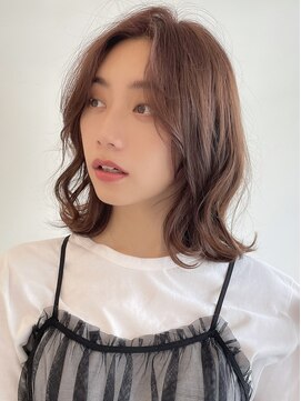 ステアケース 武蔵小杉店(stair:case) ゆるふわパーマミディアムパーマ大人ガーリーショコラブラウン