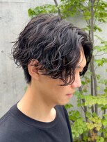 アンサー 渋谷(ANSWER)&nbsp;センターパート波巻きパーマシャドウパーマフェザーパーマ