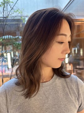 ウエストリー(WESTORY) かきあげ前髪/グレージュ/ミルクティーベージュ/20代30代