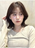 オリーブグレー/韓国風巻き/レイヤーカット/マロンベージュ/原宿