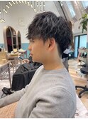 men's/ツイストスパイラル/リバースセンターパート/立川/メンズ