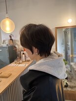 ティーヘア(t.hair) 大人似合わせカット/2wayバング/アッシュベージュ/髪質改善