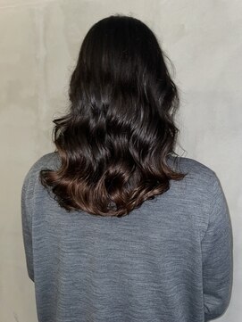 ヘアサロン エン(hair salon en.) コテ巻き風パーマ