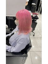 ヘアーデザイン ジェルム(Hair Design germe)&nbsp;ピンクボブ #しのだスペシャル