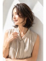 アッシュ 学芸大学店(Ash)&nbsp;ミディアムボブ/大人女性/グレージュ/髪質改善/白髪ぼかし