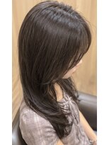 アルファ 深井店(ALPHA)&nbsp;韓国風レイヤーロング×艶感ダークグレージュ