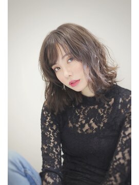 アブソ(Absolute) ブルージュロブ 無造作カール ダブルカラー　3Dカラー